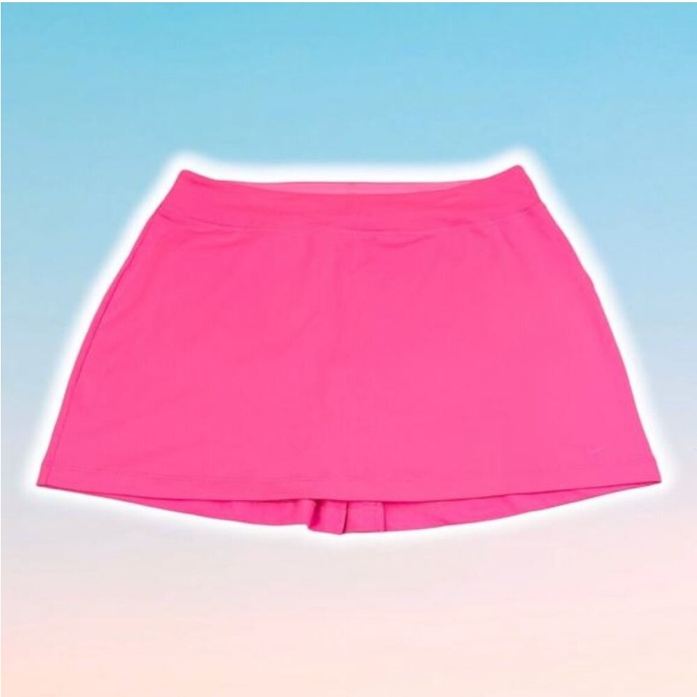 NIKE Golf Dri-Fit Rear Pleat Skirt Sz Large Pink